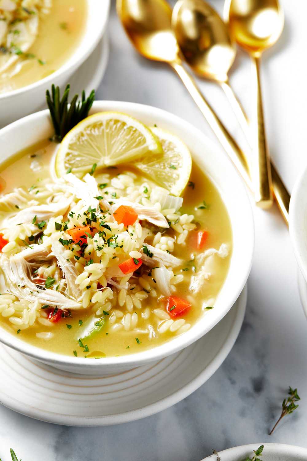 Lemon Chicken Orzo Soup {Easy One Pot Meal}