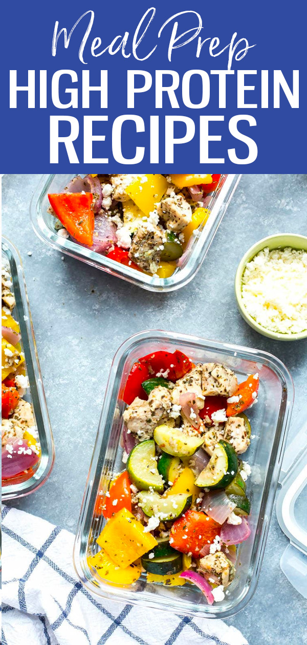 These Meal Prep High Protein Recipes are delicious ways to get more protein in your diet - you'll love these healthy meals and snack ideas! #highprotein #mealprep