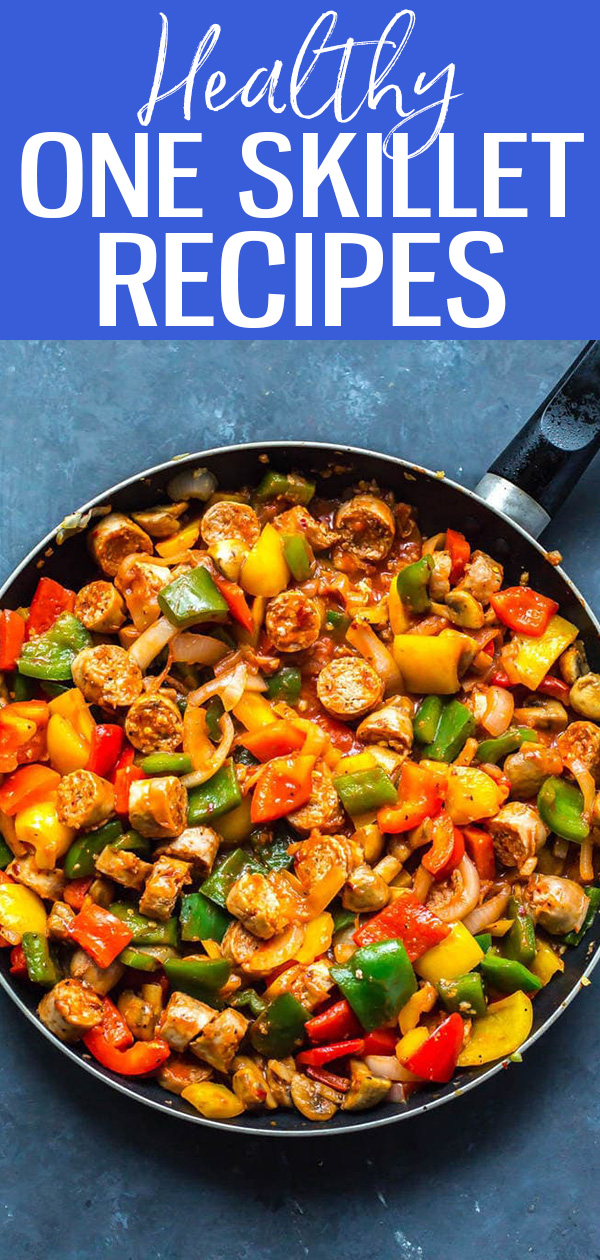 These One Skillet Recipes are a lifesaver when it comes to last-minute meal prep. Add some protein, veggies and starch for an easy dinner! #onepan #skillet
