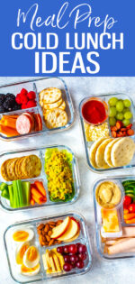 20+ Easy Cold Lunches {Meal Prep Ideas} - The Girl on Bloor