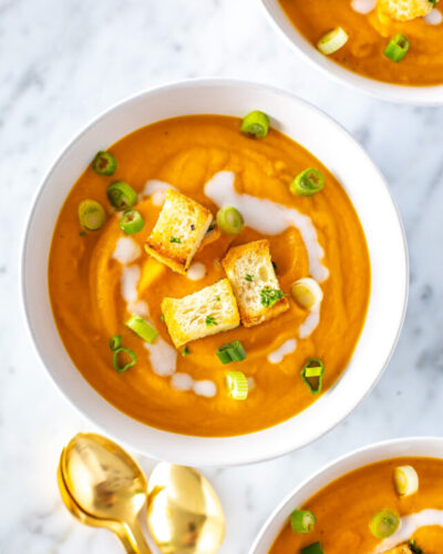 Creamy Coconut Carrot Ginger Soup