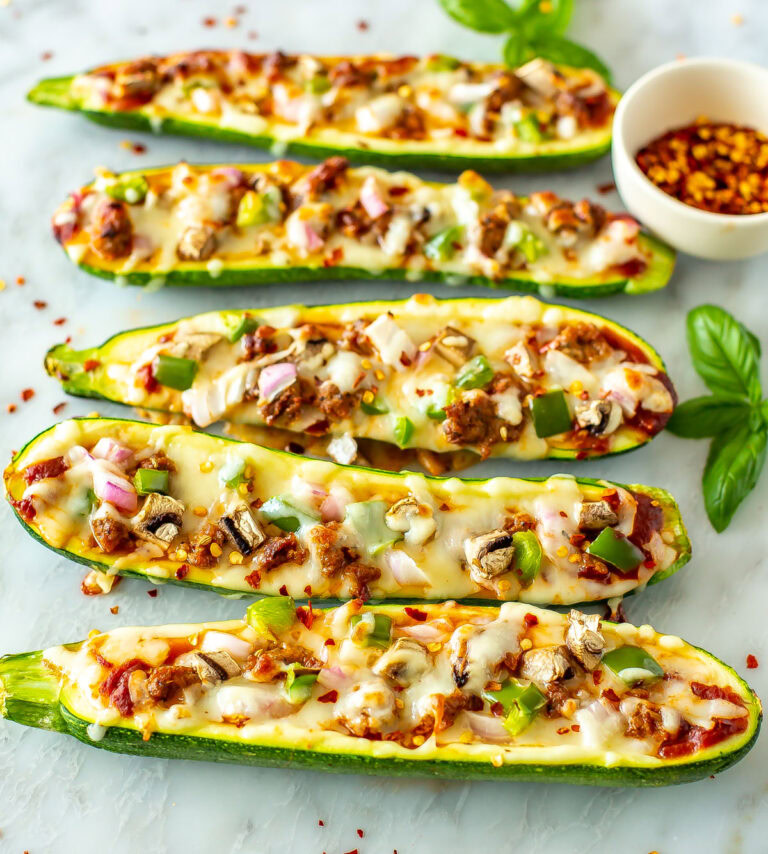 Easy 30Minute Zucchini Pizza Boats The Girl on Bloor