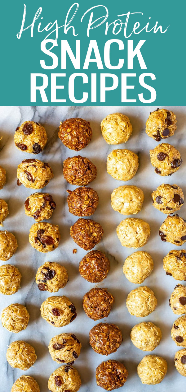 Want more protein in your diet? These Easy High Protein Snack Recipes have you covered - meal prep them for whenever hunger strikes! #highprotein #snacks