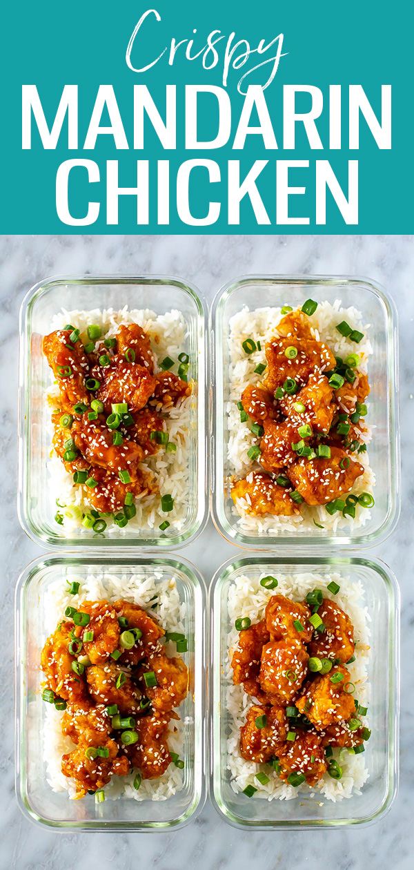 This Mandarin Chicken is a healthier take on your favourite takeout dish - it has the most delicious sauce ever! #mandarinchicken