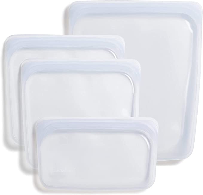 A set of white/clear Stasher bags.