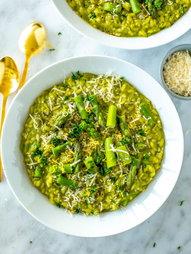 Creamy Asparagus Risotto The Girl on Bloor