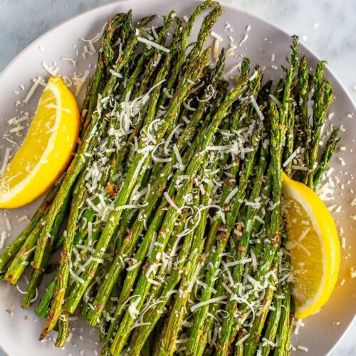 Garlic Parm Air Fryer Asparagus The Girl on Bloor