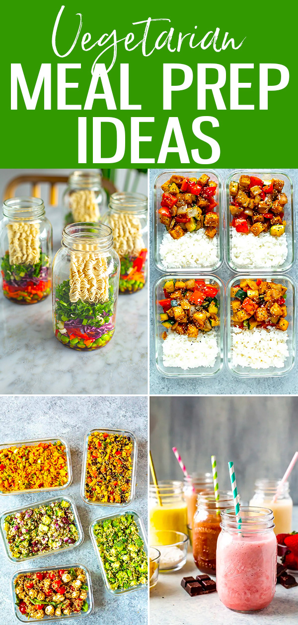 These Vegetarian Meal Prep Ideas are fan-favourites! You'll love these delicious plant-based breakfast, lunch and dinner recipes. #vegetarian #mealprepideas