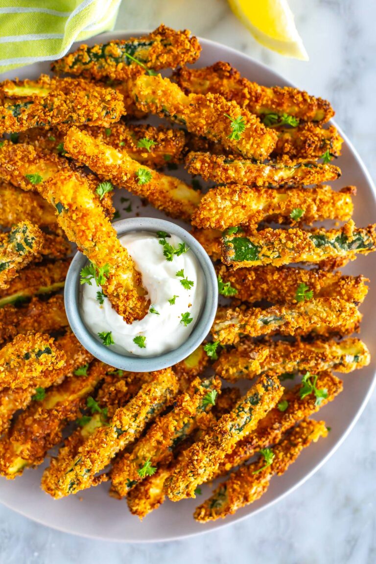 Crispiest Air Fryer Zucchini Fries The Girl on Bloor