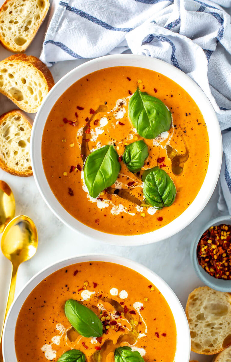 Ultimate Roasted Tomato Basil Soup The Girl on Bloor