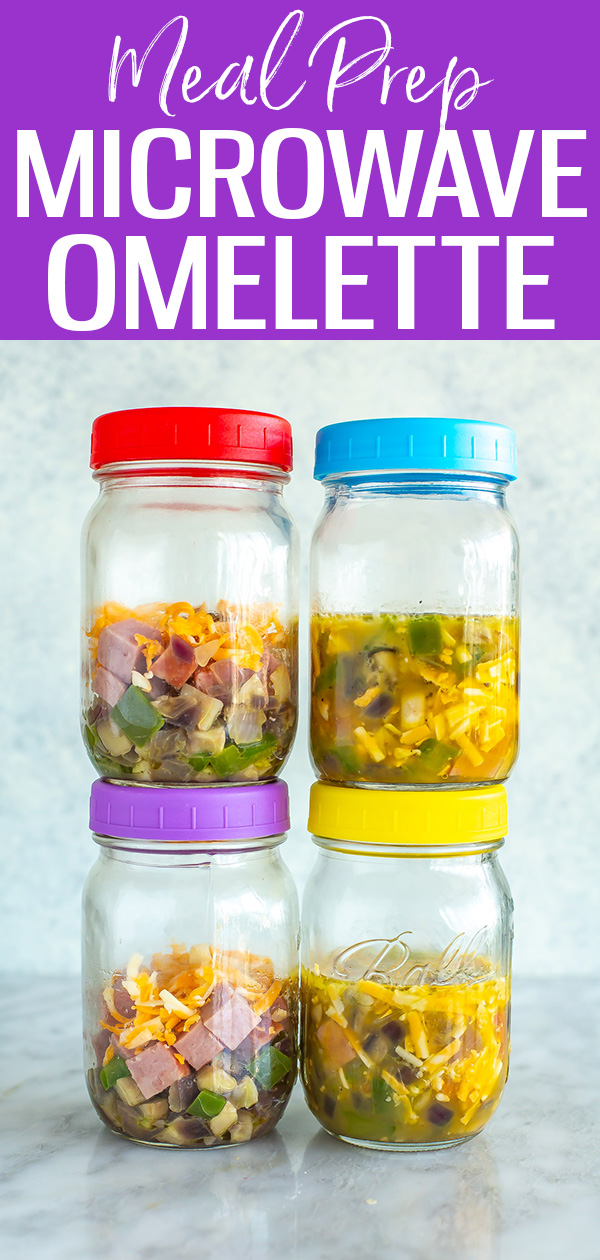 5 Minute Meal Prep Mason Jar Omelettes - Nourished by Nic