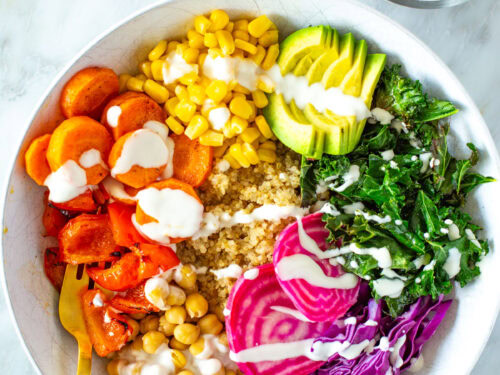 Ultimate Rainbow Veggie Bowl - The Girl on Bloor