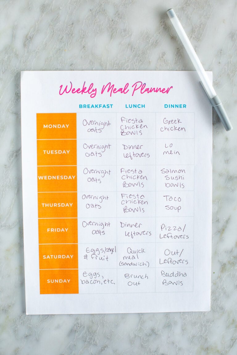 How To Meal Prep For A Family {10 Helpful Tips} - The Girl on Bloor