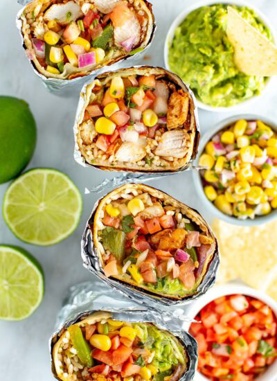 overhead shot of chipotle burrito 4