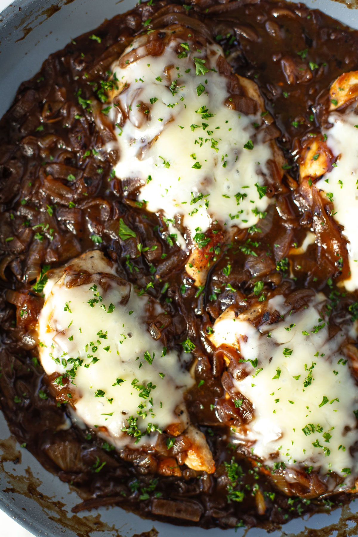 French onion chicken skillet