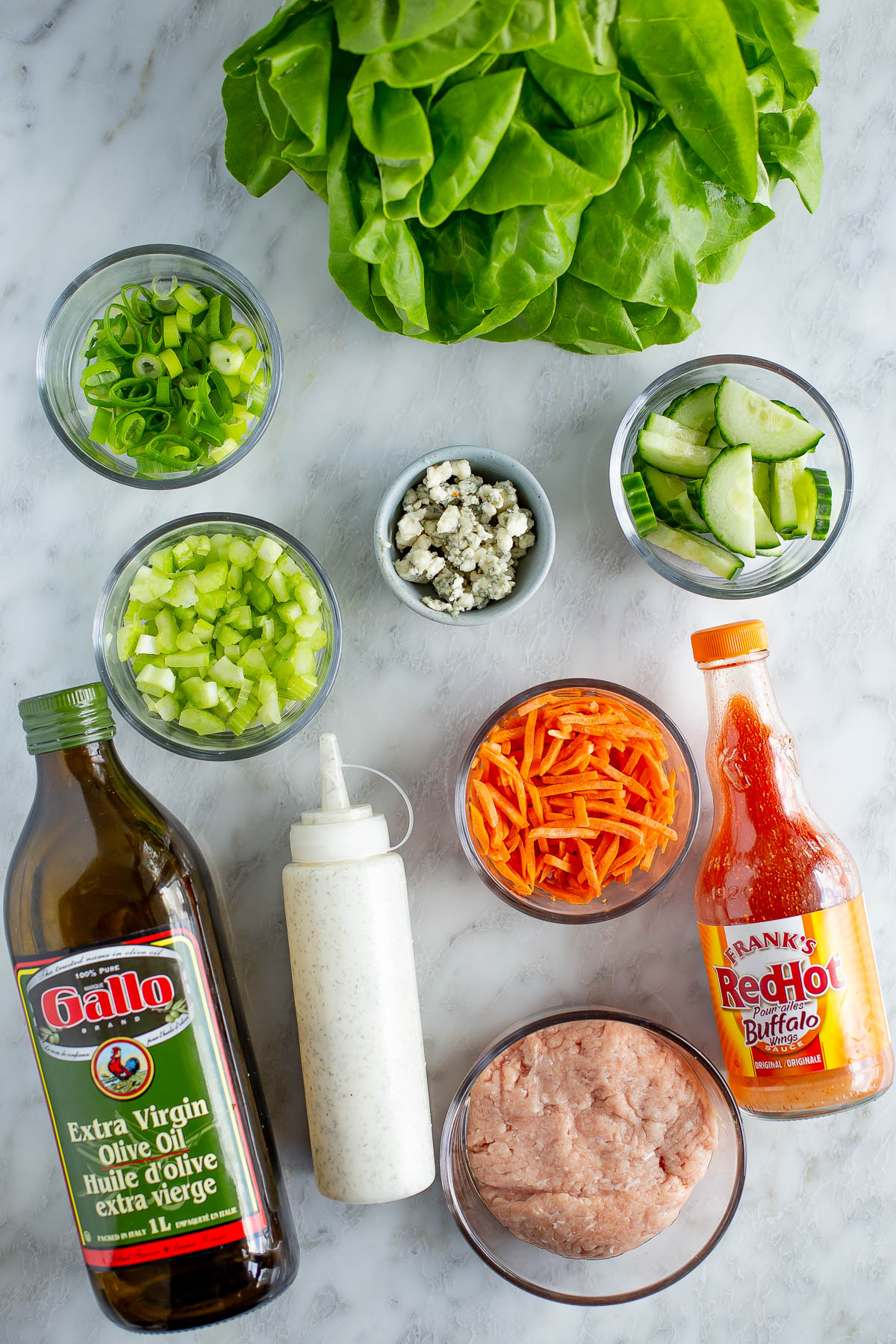 Buffalo chicken lettuce wraps ingredients