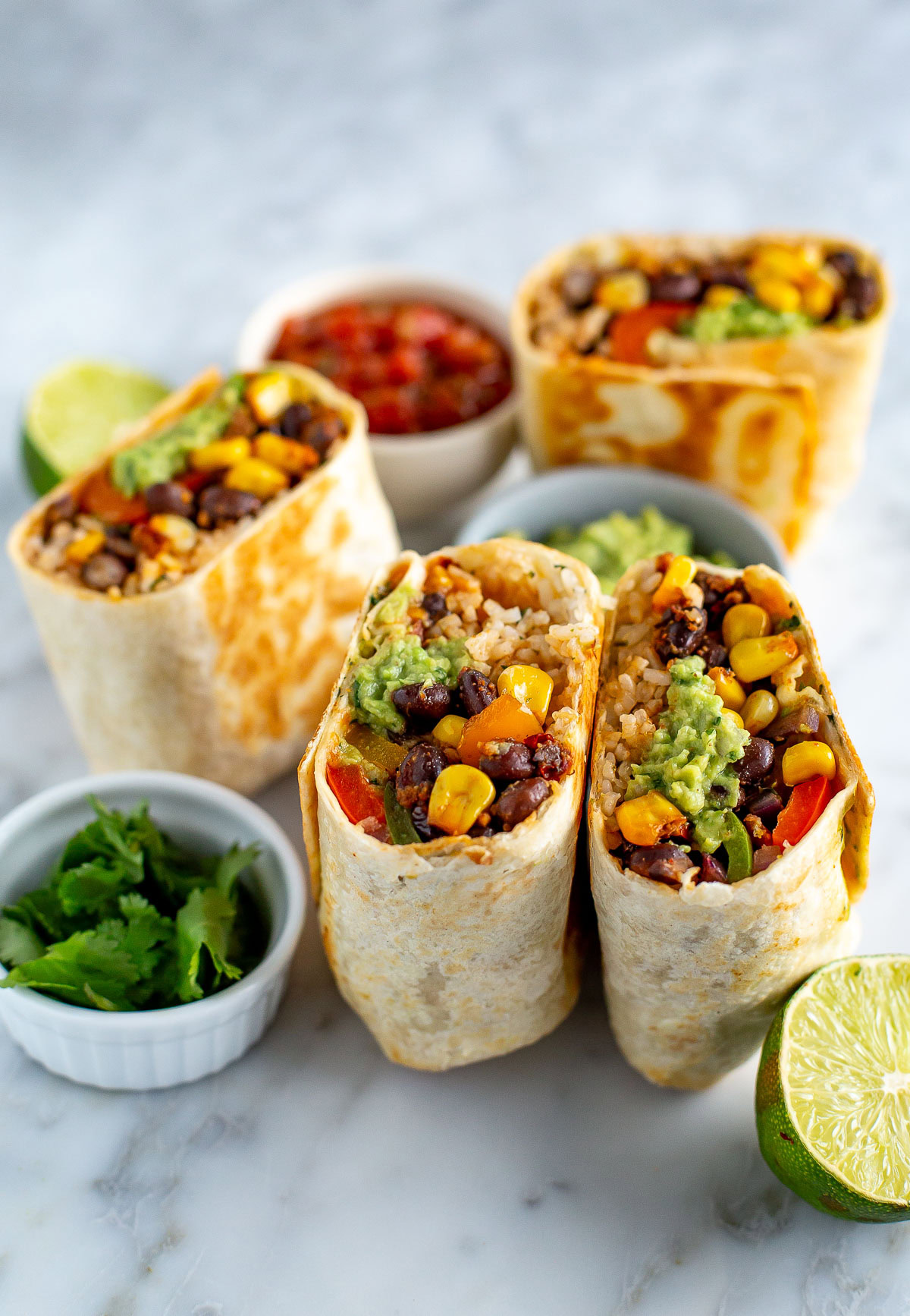 Vegetarian burritos
