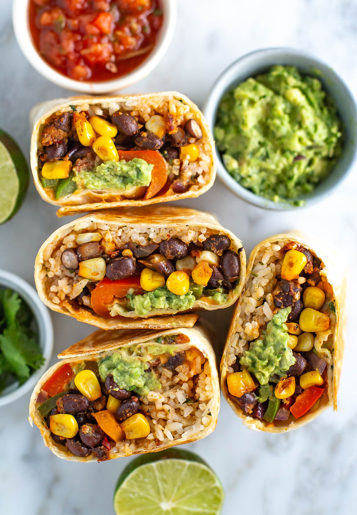 Vegetarian burritos