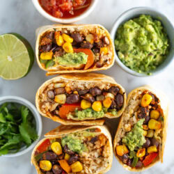 Vegetarian burritos