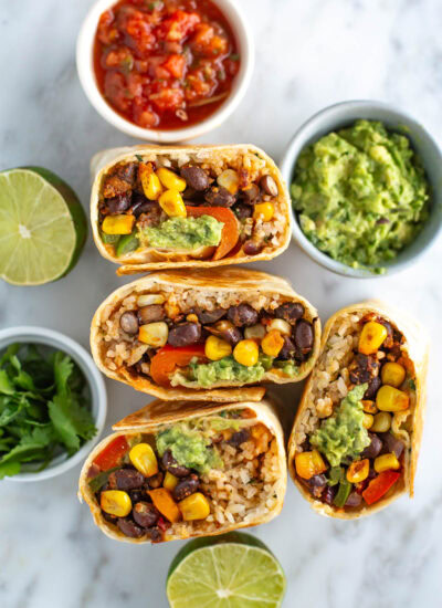 Vegetarian burritos