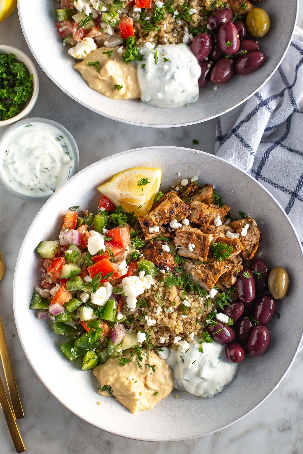 Greek Chicken Bowls