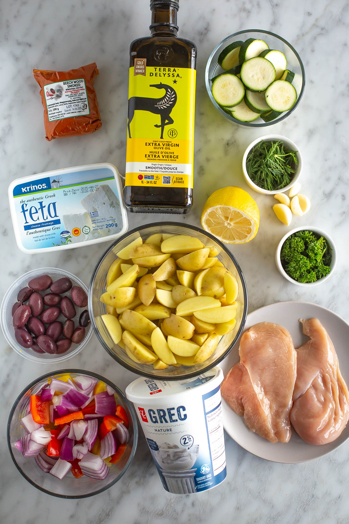 Mediterranean Chicken ingredients