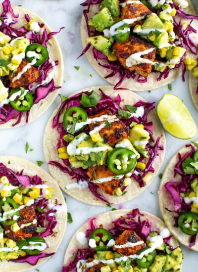 Salmon tacos