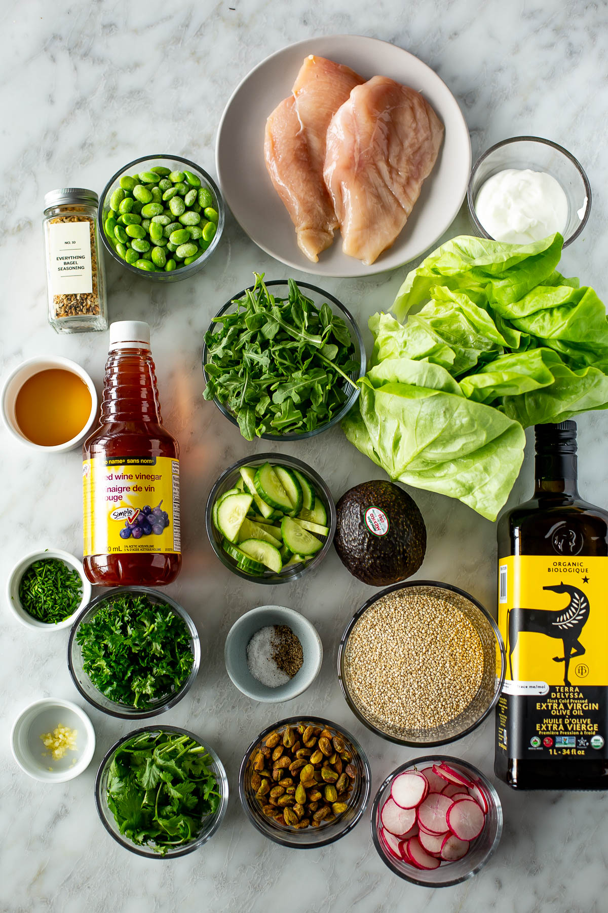 Green goddess salad ingredients