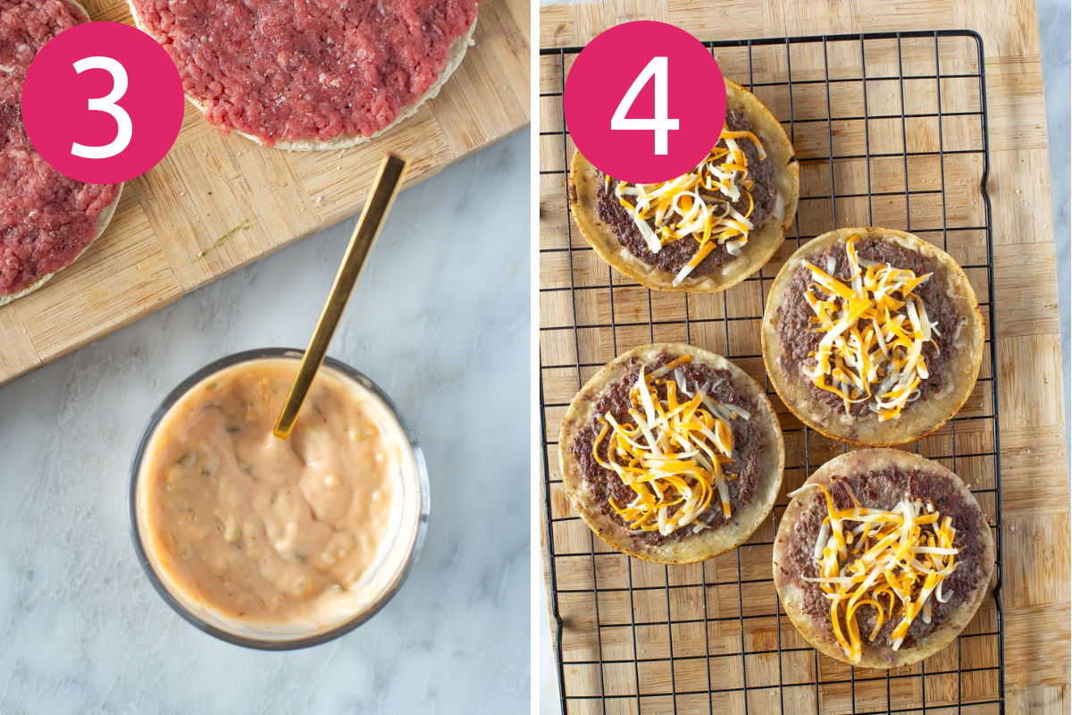 Big mac tacos steps 3 & 4