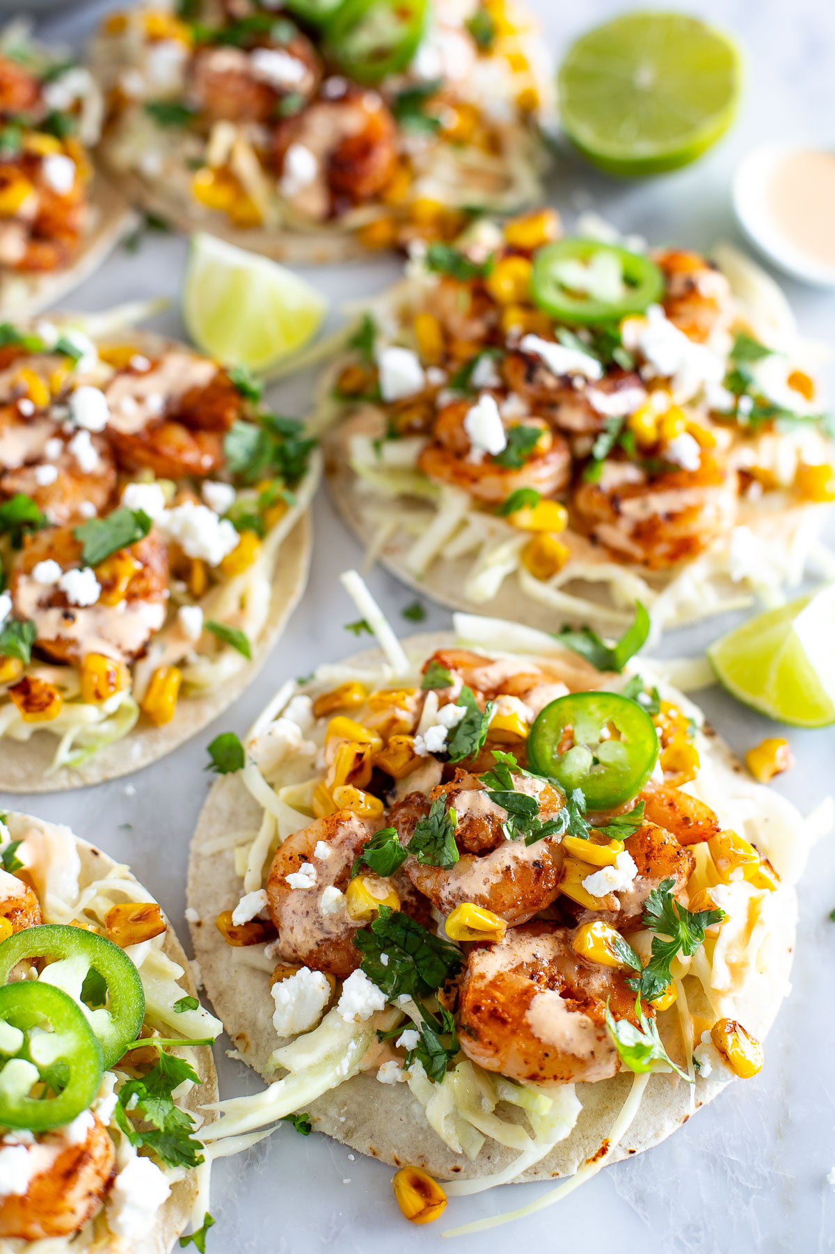 Blackened shrimp tacos