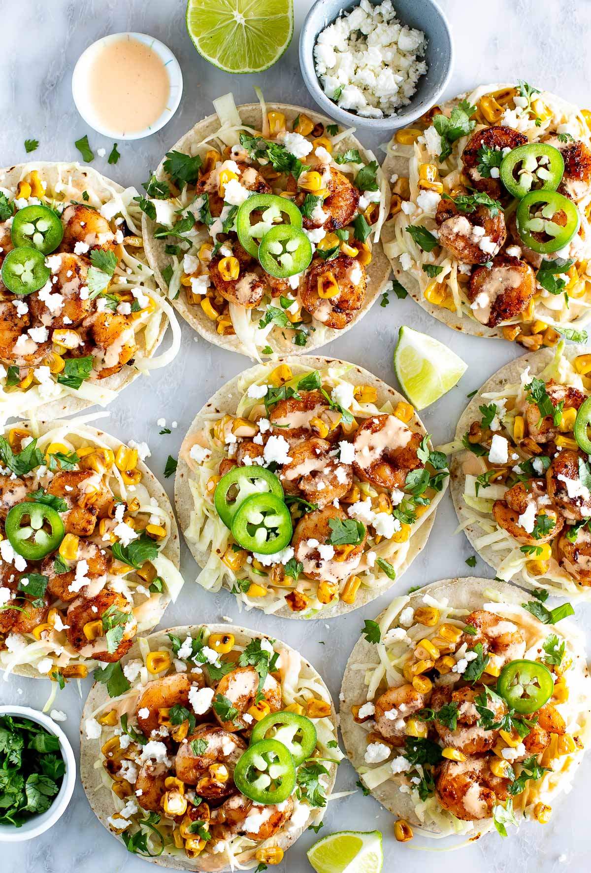 Blackened shrimp tacos