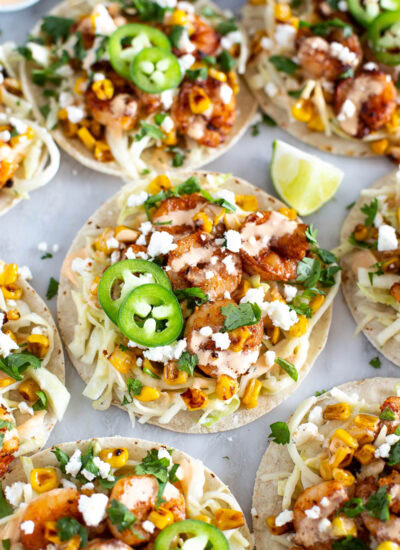 Blackened shrimp tacos
