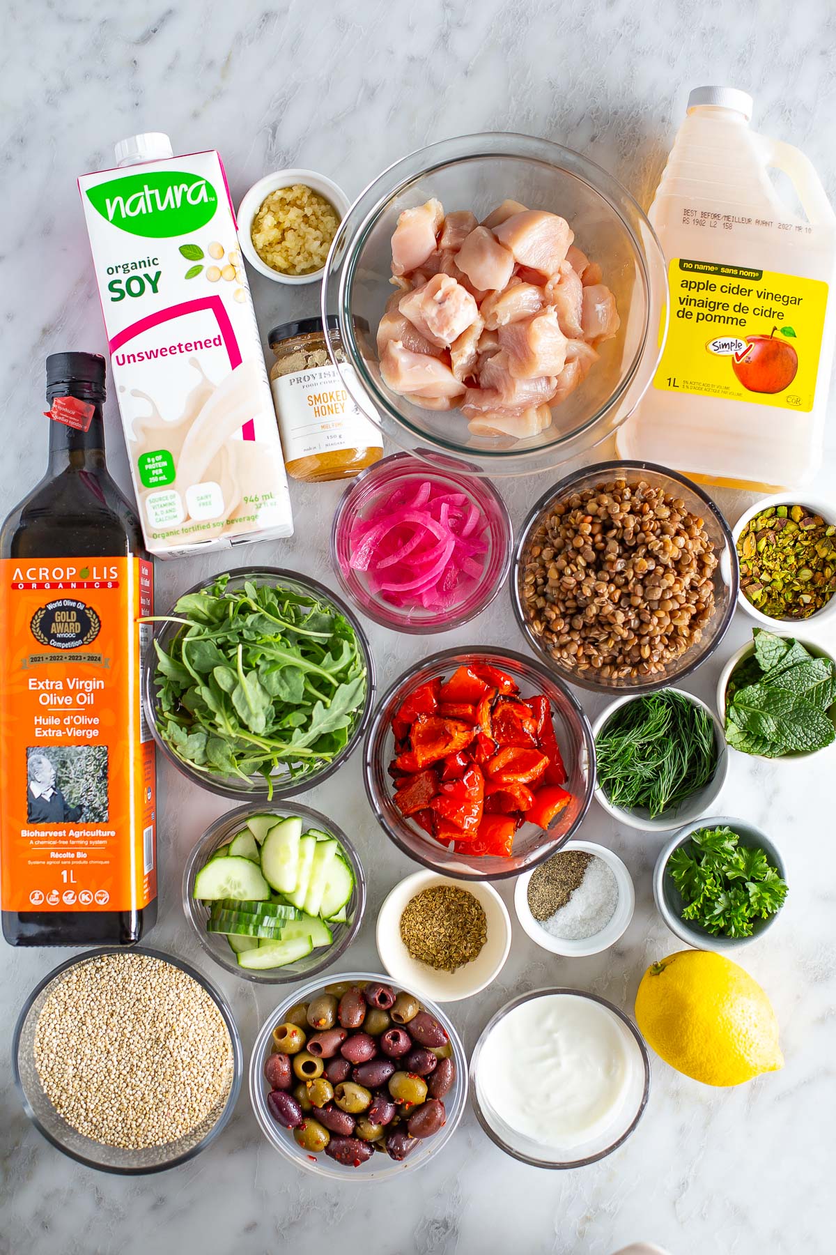 Chicken quinoa bowl ingredients