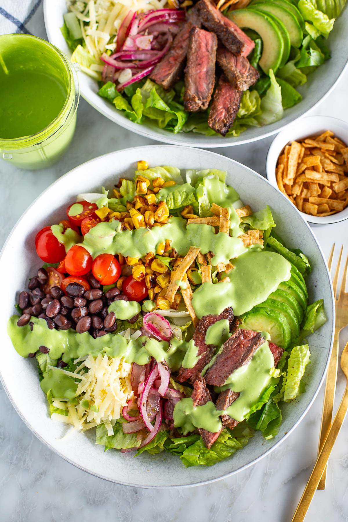 Southwest steak salad