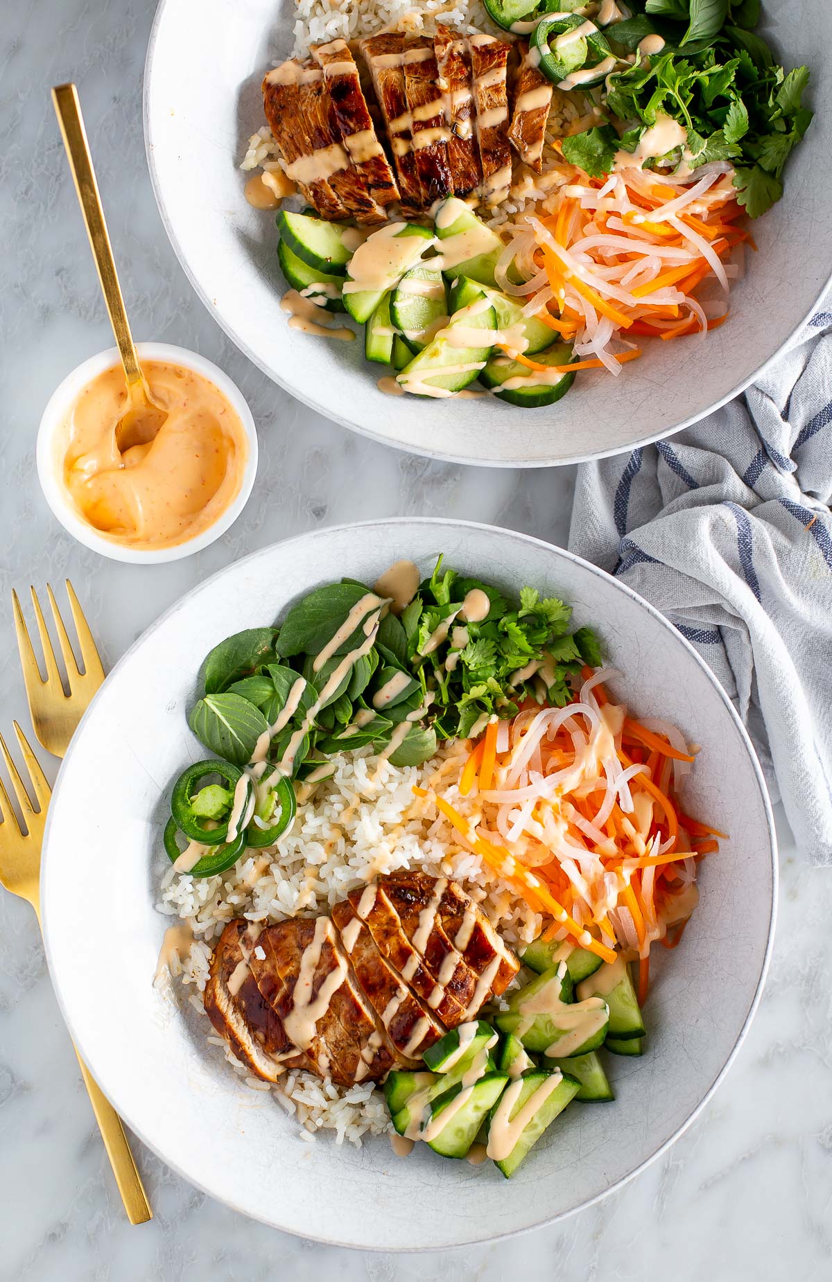Chicken Banh Mi Bowls