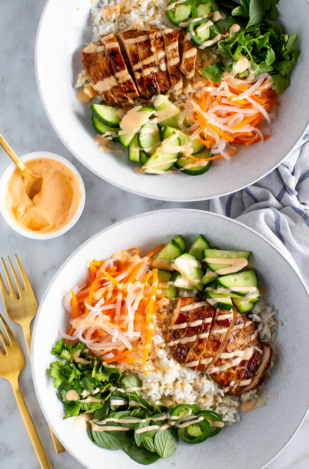 Chicken Banh Mi Bowls