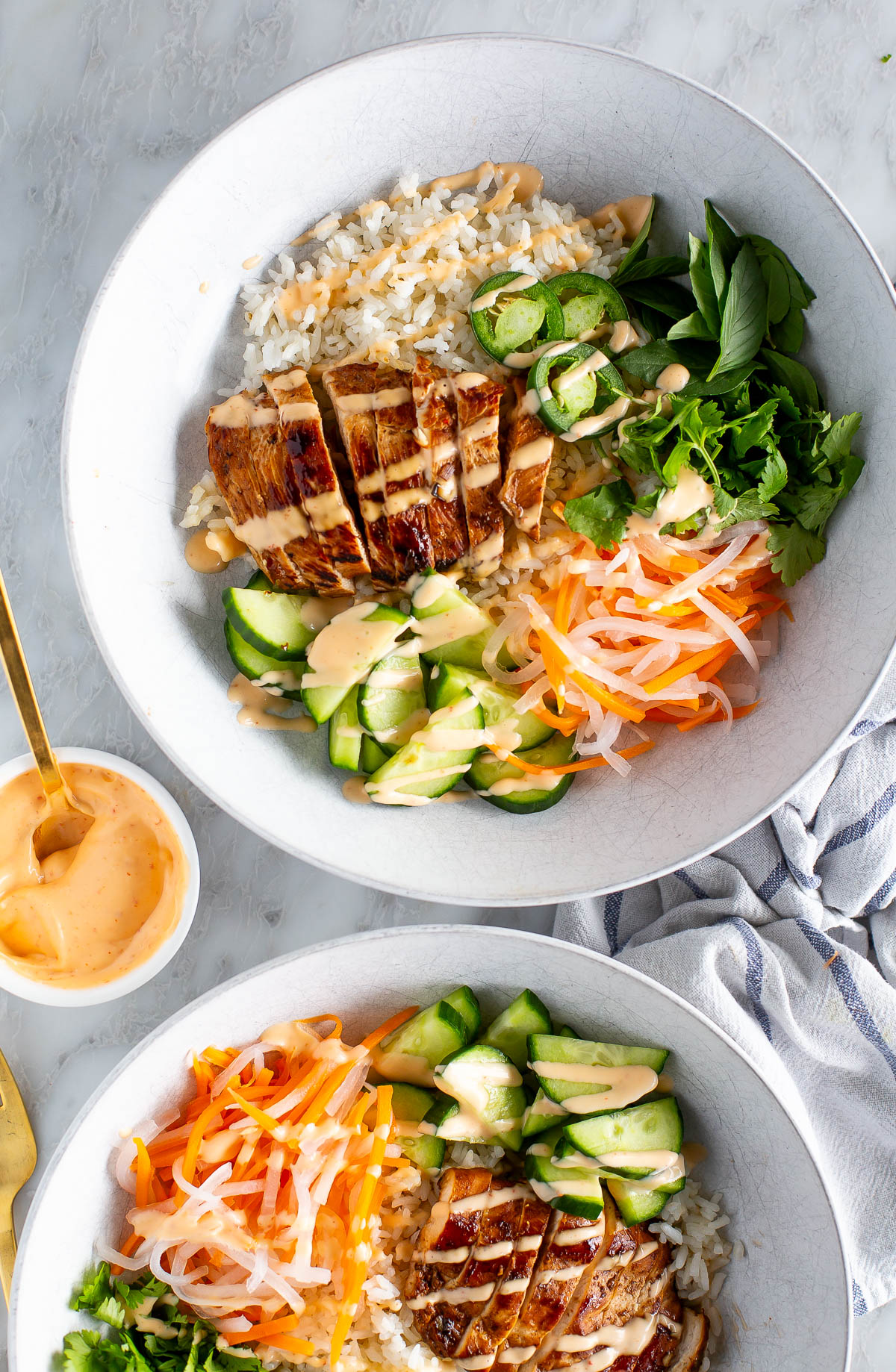 Chicken Banh Mi Bowls