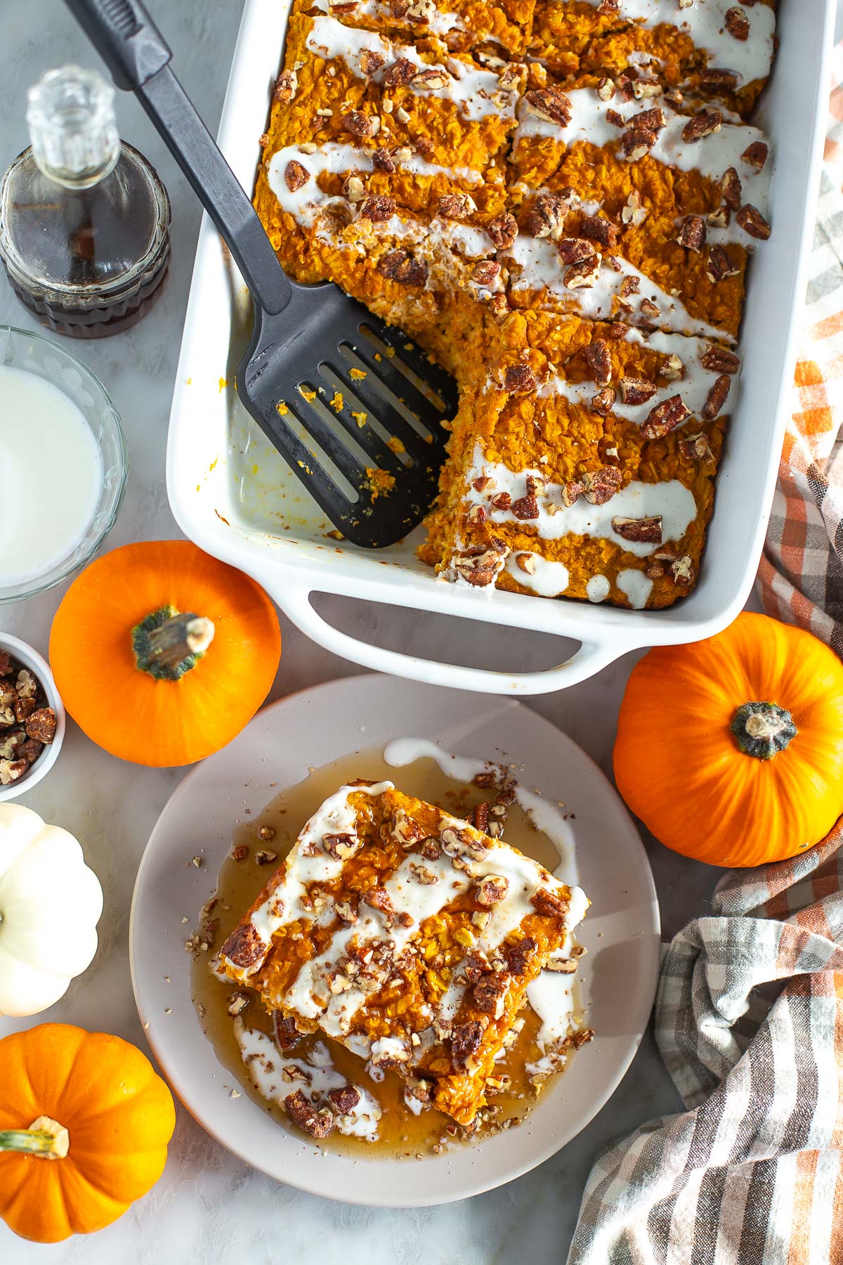 Pumpkin baked oatmeal