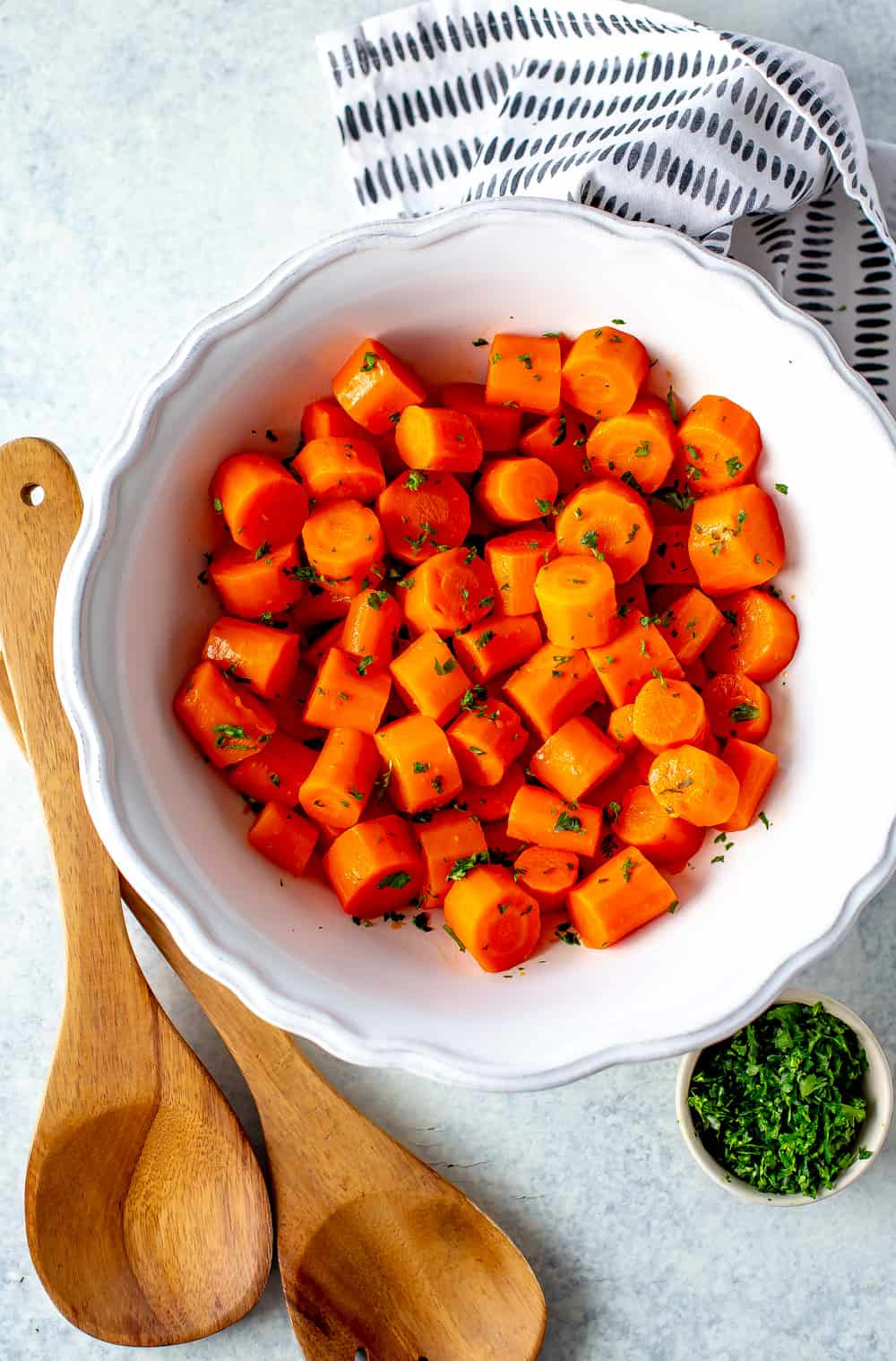 Carrots with brown sugar glaze