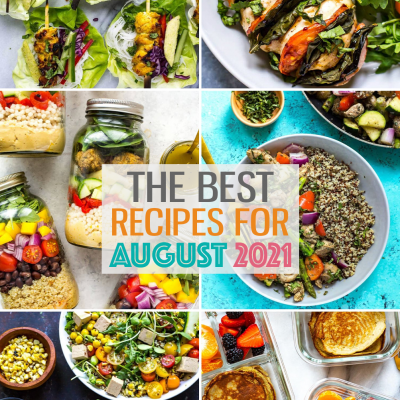 August recipes collage