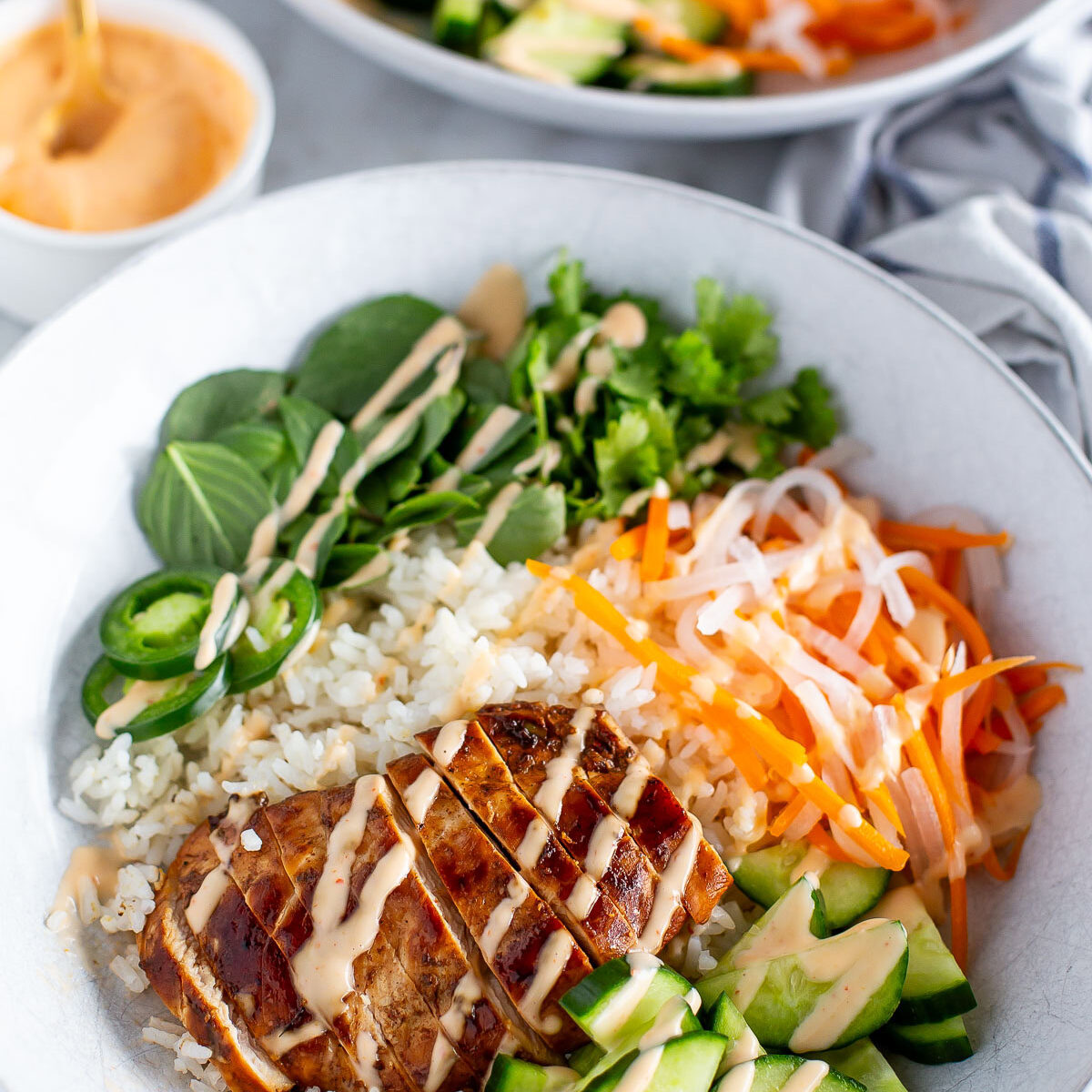 Chicken Banh Mi Bowls