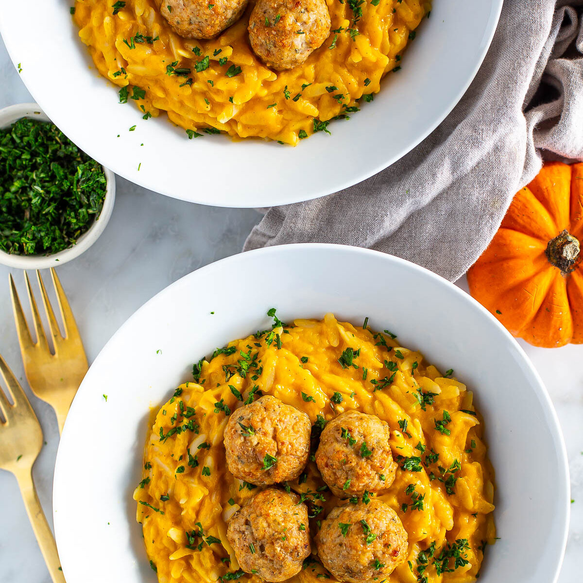 Butternut squash orzo