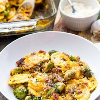Butternut Squash Ravioli Bake