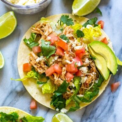 Instant Pot Chicken Tinga Tacos