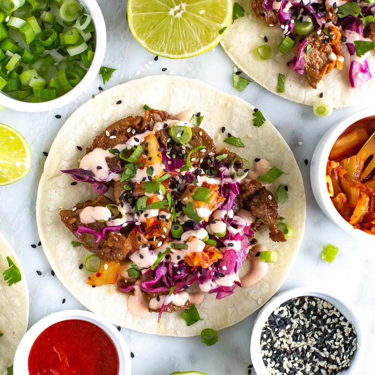Korean beef tacos