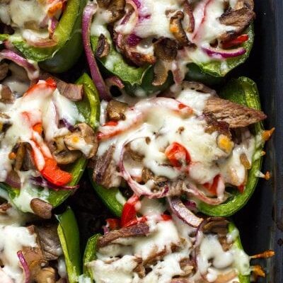 Philly Cheesesteak Stuffed Peppers