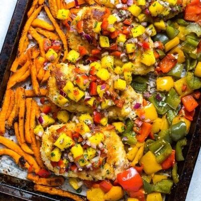 Sheet Pan Coconut Crusted Chicken
